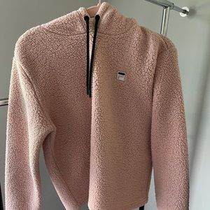 Fila Sherpa Pink Hoodie
